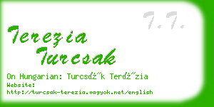 terezia turcsak business card